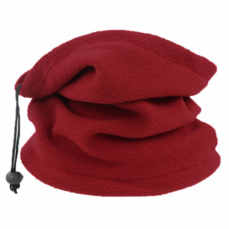 maoxiangshop Winter Polar Coral Hat Fleece Balaclava Men Face Mask Neck Warmer Beanies Thermal Head Cover Tactical Military Sports Scarf Caps