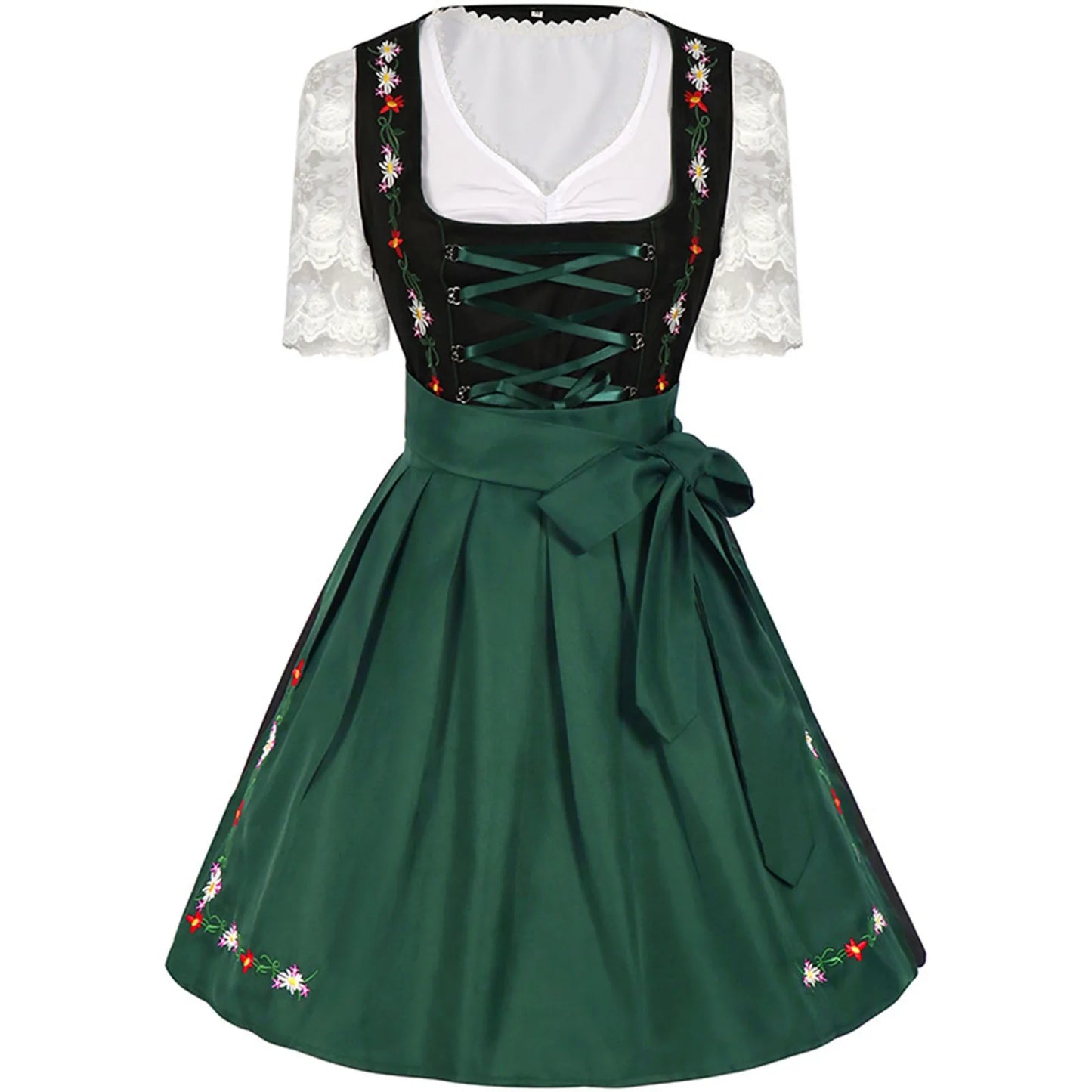 maoxiangshop - Women Oktoberfest Ceremony Costumes New German Bavarian Traditional Beer Girl Costume Cosplay Carnival Party Dresses Vestidos
