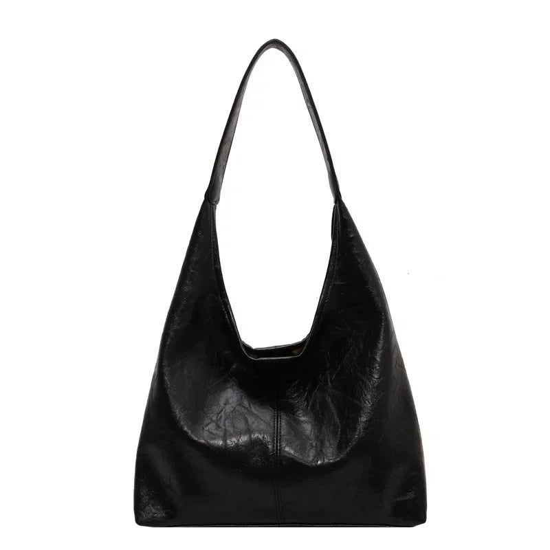 Fashion Red Womens Shoulder Bag Vintage Designer Large Capacity Casual Tote Bag Autumn and Winter Korean Fashion Handbag