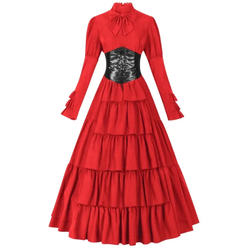 maoxiangshop - Halloween Costumes for Women Cosplay Costume Women Love Live Medieval Women's Dress Renaissance Women's Dress Irish Long Dress