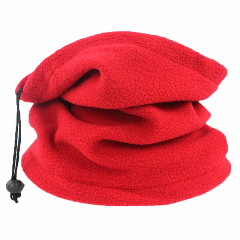 maoxiangshop Winter Polar Coral Hat Fleece Balaclava Men Face Mask Neck Warmer Beanies Thermal Head Cover Tactical Military Sports Scarf Caps
