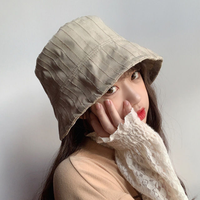 maoxiangshop Bucket Hats Women Solid Simple Basic All-match Casual New Design Korean Fashion Sun Protection Streatwear Harajuku College Cozy