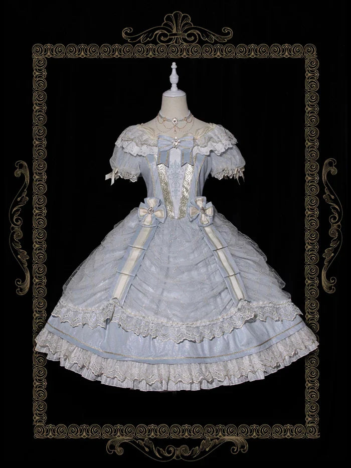 maoxiangshop - Lolita Teenage Memorial Day Court Vintage Dress