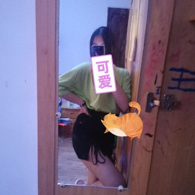 maoxiangshop Draw String Cotton Mini Skirt Girls Summer Elastic Waist Grey Black Split Folds Skirts Women Sexy Bottoms
