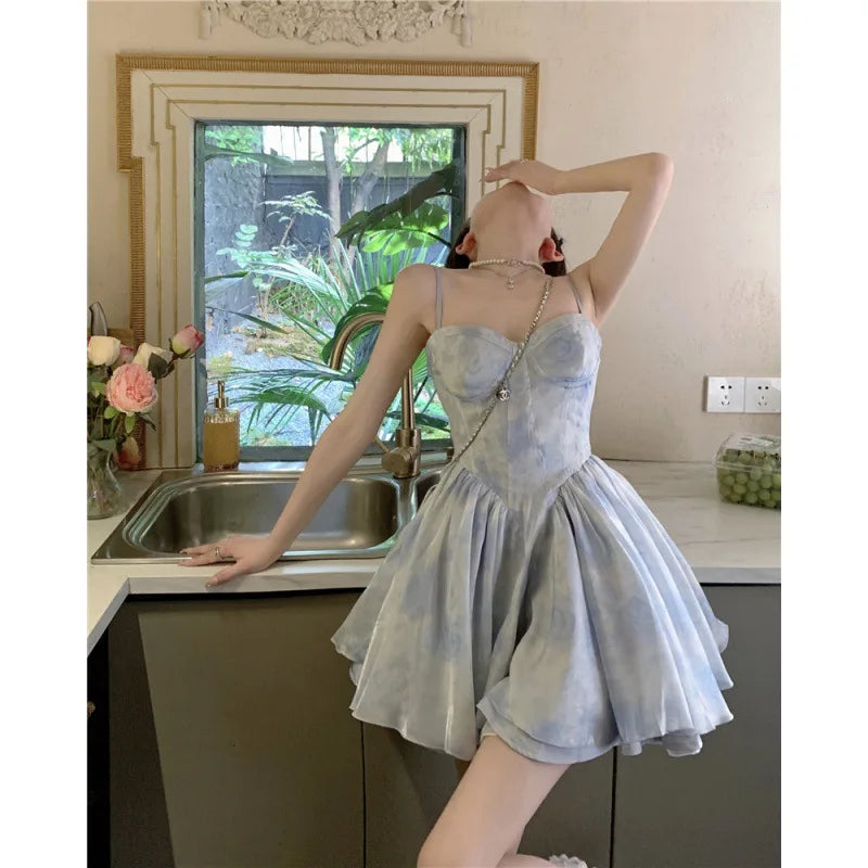 maoxiangshop - Evening Dresses Women Cute Clothes Fairy Costume Women Vestido Blancos Mujer Vestido Sexy Vestidos Para Playa Cute Clothes