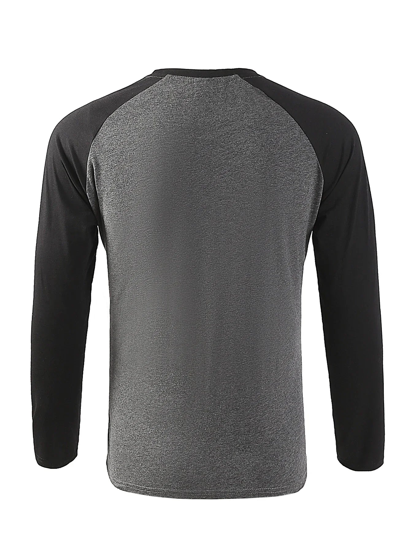 maoxiangshop New Casual Fashion Long Sleeves T Shirt Men Spring Autumn Patchwork Gym Clothing Fitness T-shirt Sports Raglan Sleeves Tshirt