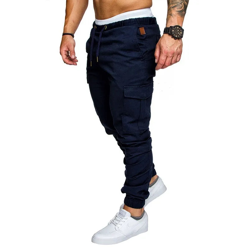 maoxiangshop Casual Men Pants Fashion Big Pocket Hip Hop Harem Pants Quality Outwear Sweatpants Soft Mens Joggers Men's Trousers pantalones