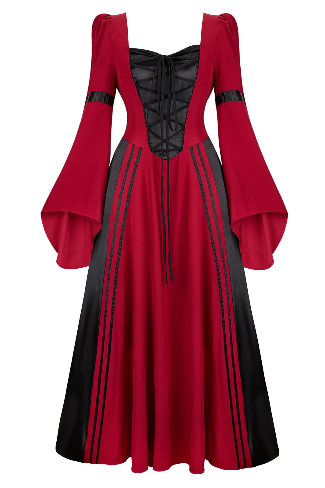 maoxiangshop - Renaissance Costumes for Women Medieval Dress Irish Halloween Costume for Women Pirate Dresses