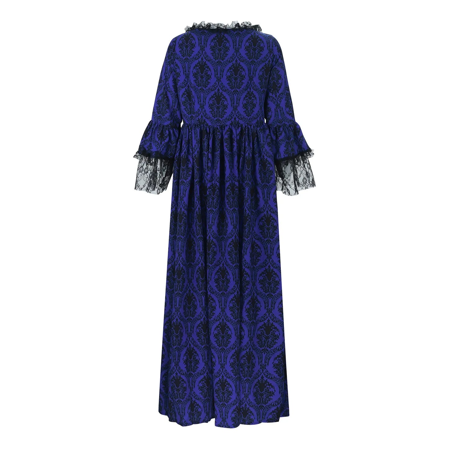 maoxiangshop - Steampunk Vintage Women Medieval Dress Gothic Lady Vampire Lace Sleeve Halloween Costume Fashionable Gorgeous robes longues