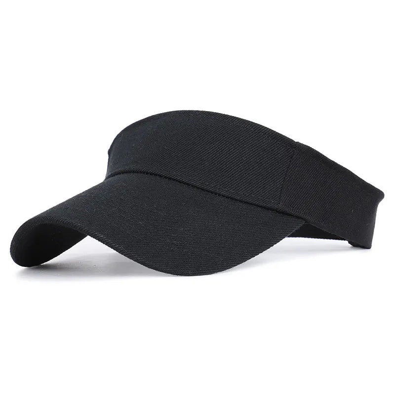 maoxiangshop Summer Sun Hats Men Women Cotton Adjustable Visor UV Protection Top Empty Solid Sport Tennis Golf Running Sunscreen Baseball Cap
