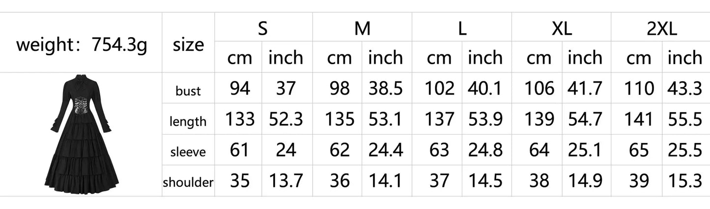 maoxiangshop - Halloween Costumes for Women Cosplay Costume Women Love Live Medieval Women's Dress Renaissance Women's Dress Irish Long Dress