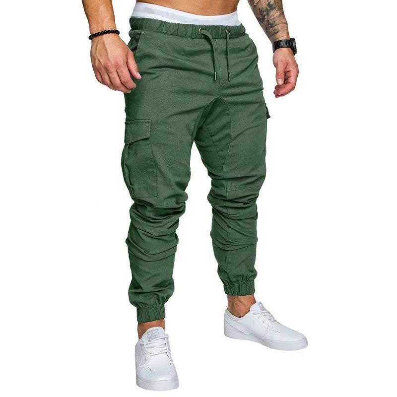maoxiangshop Casual Men Pants Fashion Big Pocket Hip Hop Harem Pants Quality Outwear Sweatpants Soft Mens Joggers Men's Trousers pantalones