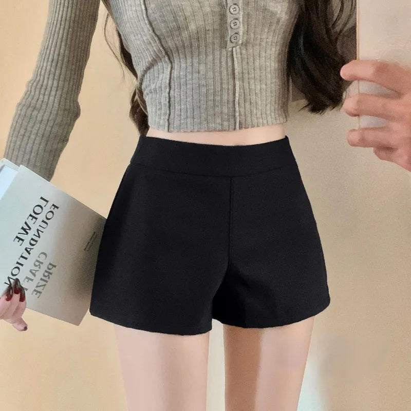 maoxiangshop Pleated Skirt with Shorts Women Preppy Style High Waist A-line Lace-up Removable Cute Tennis Mini Skirt Summer Gyaru