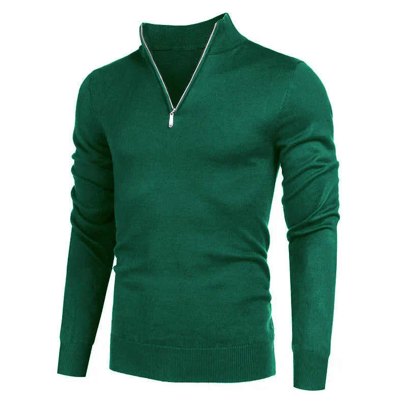 maoxiangshop Men Turtlenecks Knitwear Pullovers Sweater Long Sleeved Solid Color Hooded Male Casual Daily Warm Tops
