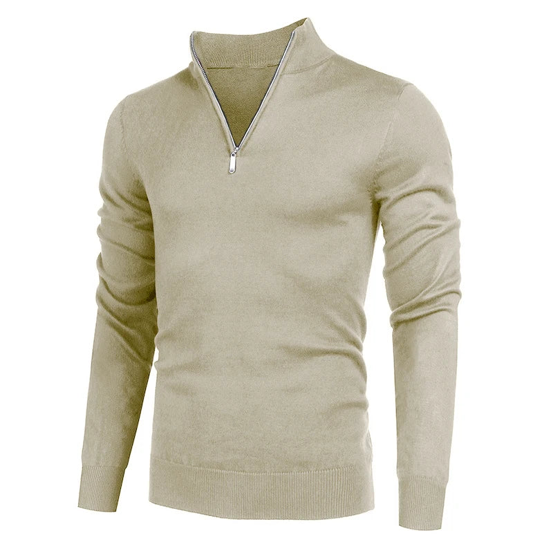 maoxiangshop Men Turtlenecks Knitwear Pullovers Sweater Long Sleeved Solid Color Hooded Male Casual Daily Warm Tops