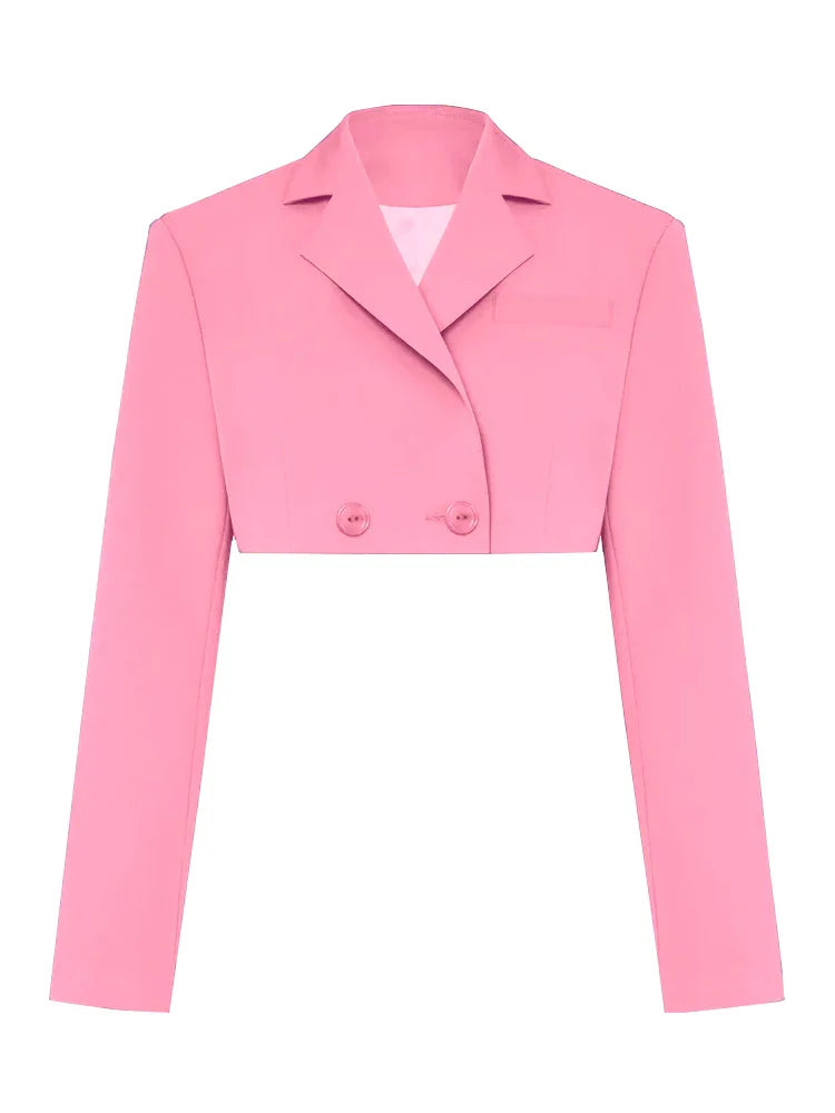 Green New Blazers For Women Cropped Coats Jacket Summer Casual Outfits Fashion Chic Jacket Women's Blazer Suits