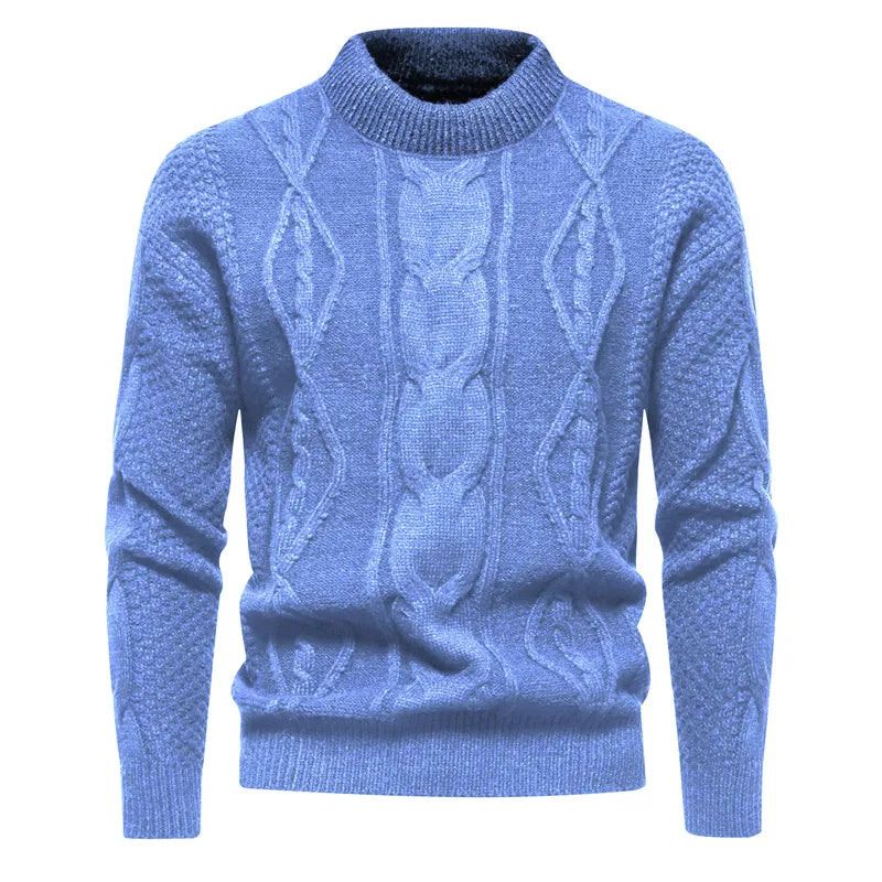 maoxiangshop Autumn and Winter New Sweaters Men's Knitted Sweater Warm Fit High Quality Pullover Sweater Men