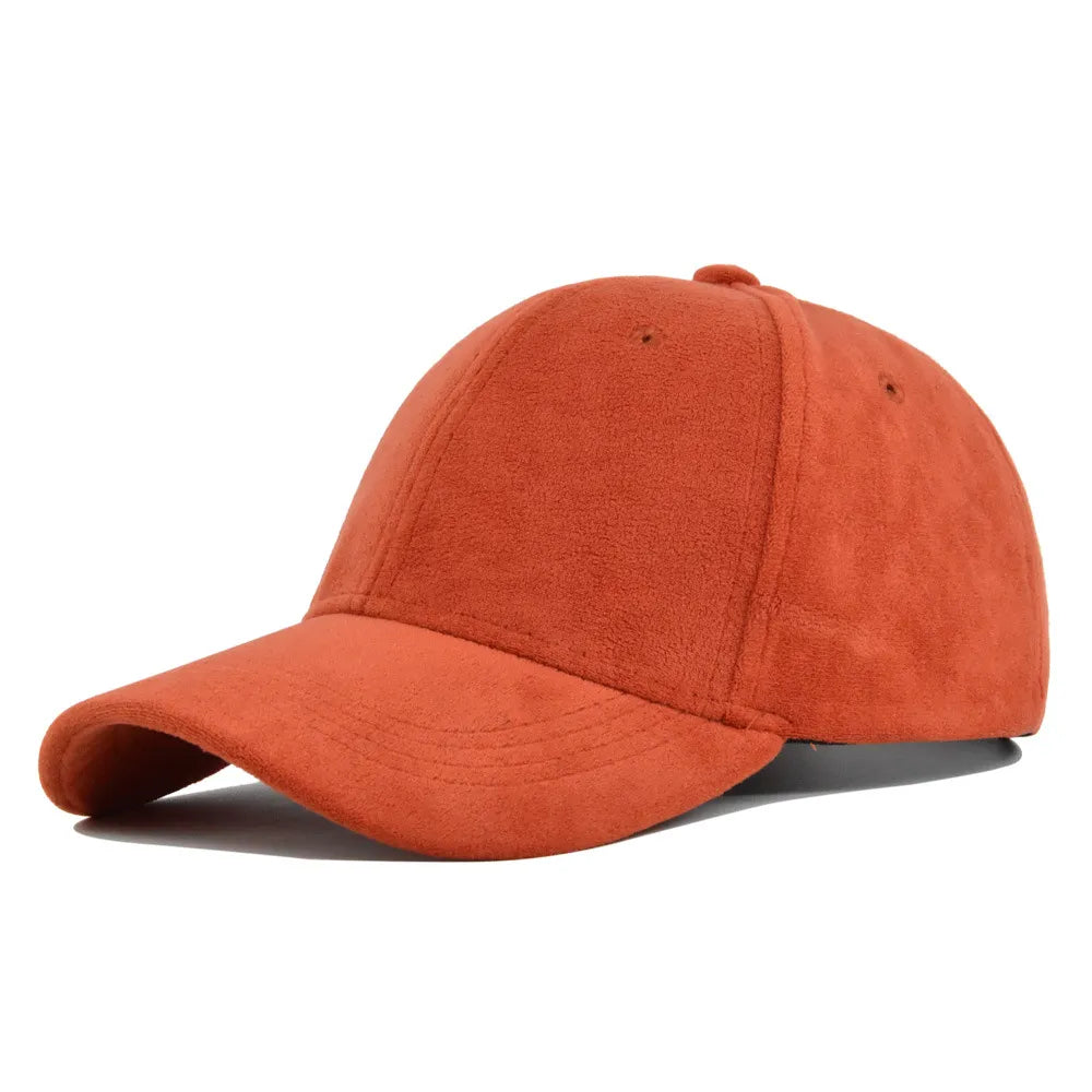 maoxiangshop Fashion Suede Baseball Caps For Men Women Autumn Winter Solid Retro Snapback Hip Hop Hat Unisex Street Adjustable Sun Visor Caps
