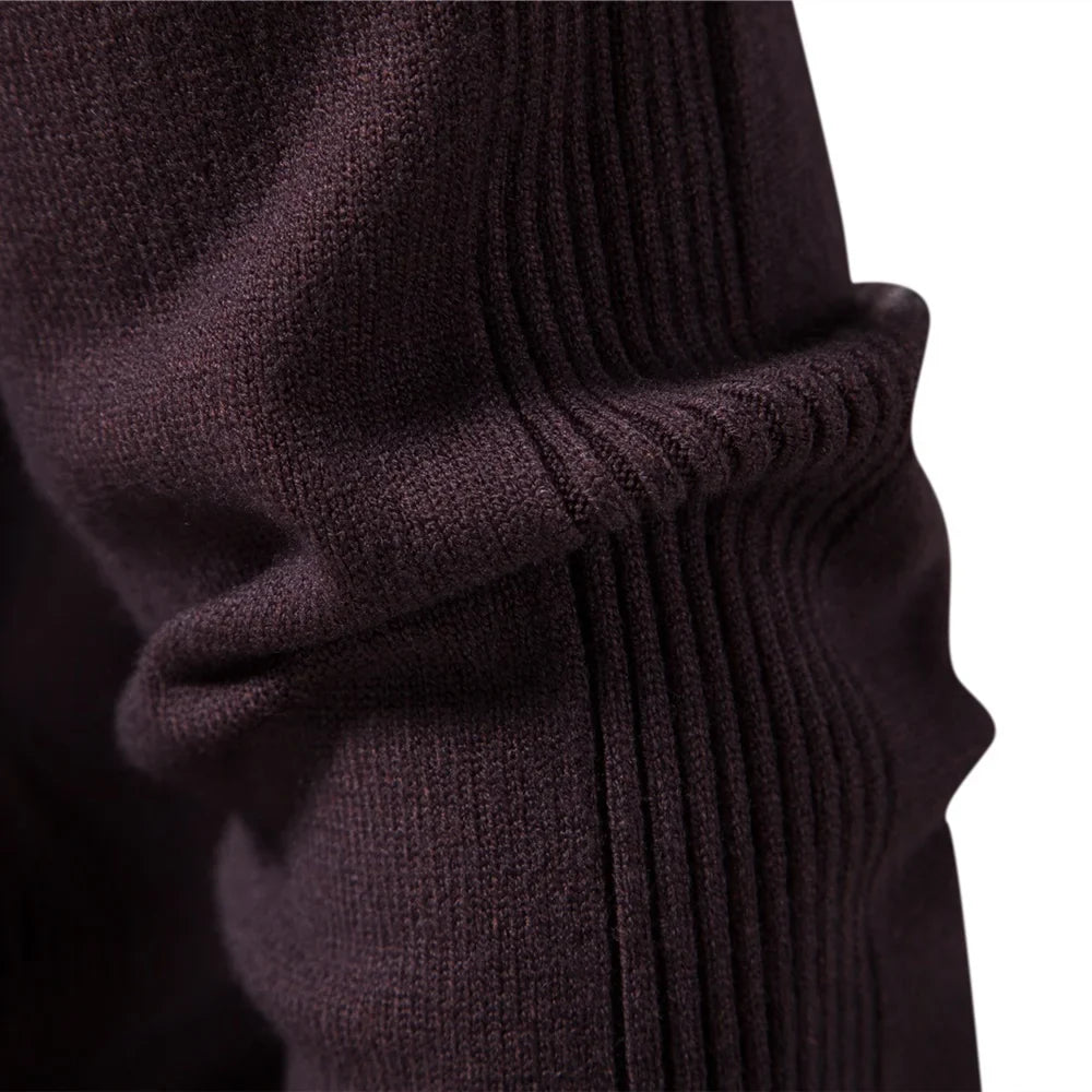 maoxiangshop New Winter Turtleneck Thick Mens Sweaters Casual Turtle Neck Solid Color Quality Warm Slim Turtleneck Sweaters Pullover Men