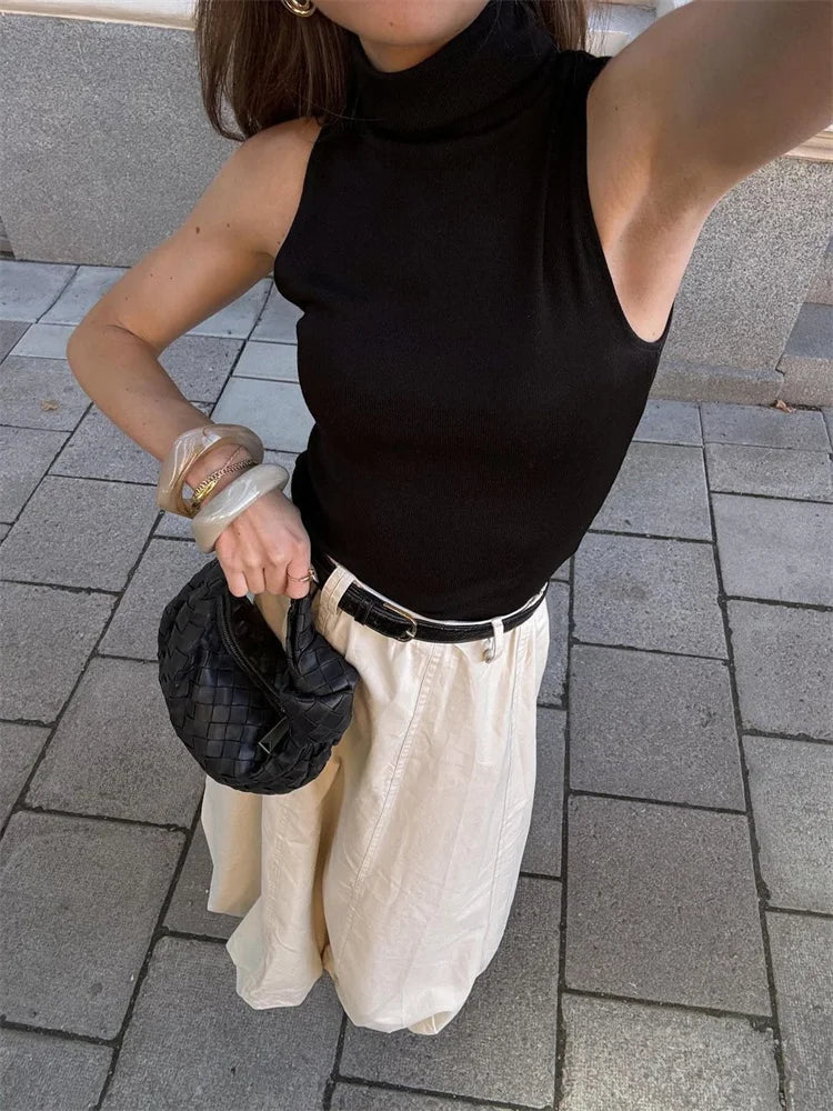 maoxiangshop - Autumn High Waist Fashion Long Skirt Women's Slim Solid Elegant Commute Streetwear Loose Casual Ladies Maxi Skirt 2025 New