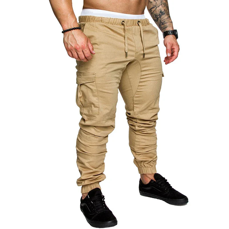 maoxiangshop Casual Men Pants Fashion Big Pocket Hip Hop Harem Pants Quality Outwear Sweatpants Soft Mens Joggers Men's Trousers pantalones