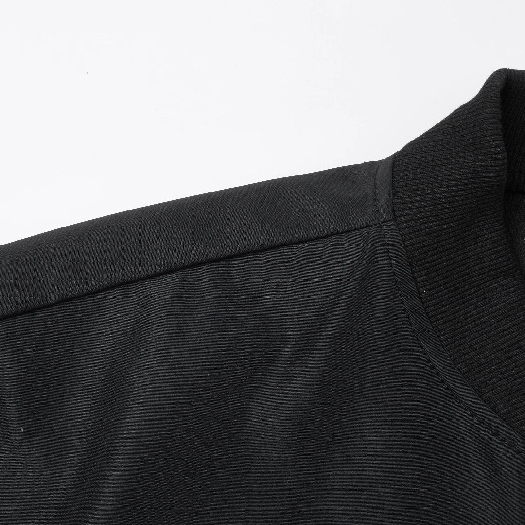 maoxiangshop 2024 Spring and Autumn New Baseball Collar Short Loose Solid Color Jacket Men's Business Casual Thin Coat Trend
