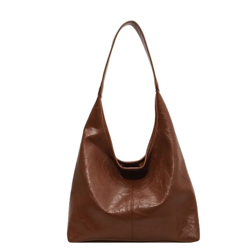 Fashion Red Womens Shoulder Bag Vintage Designer Large Capacity Casual Tote Bag Autumn and Winter Korean Fashion Handbag