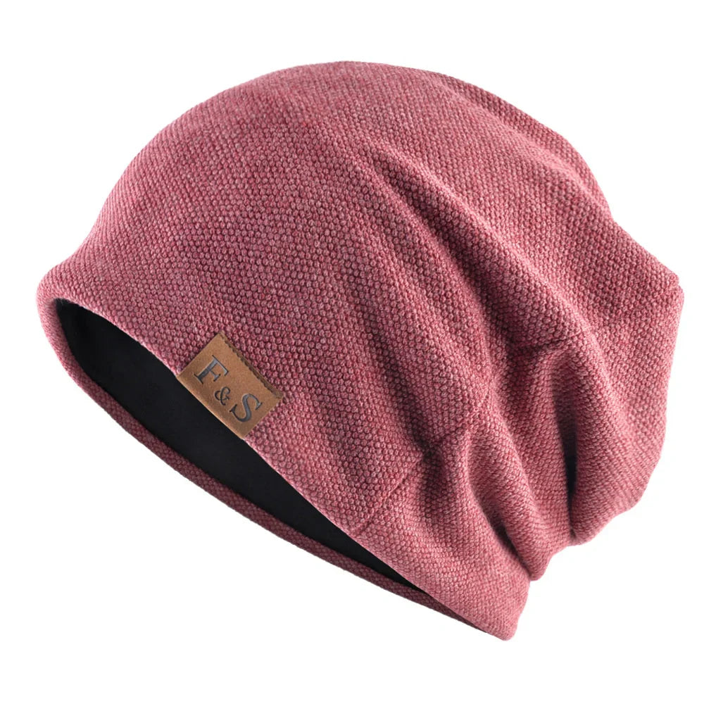 maoxiangshop Men Women Winter Warm Beanies Skullies Knitted Solid Casual Brand Soft Knitting Hat Outdoor Plus Velvet