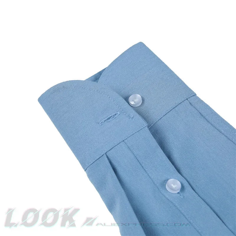 maoxiangshop Men's Italian Collar Shirt, Wrinkle-free, Casual, Fashionable, Slim-fit with A Lapel Design, Branded Clothing, Youth, New