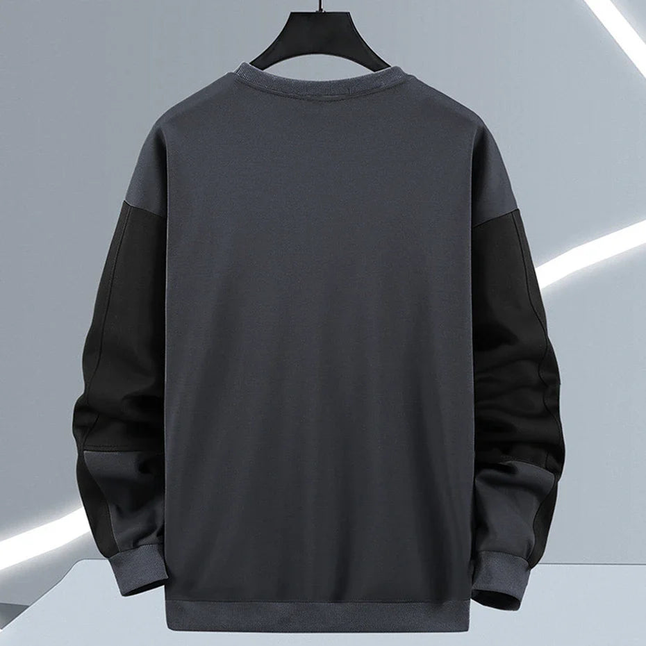 maoxiangshop Streetwear Patchwork Sweatshirt Men Plus Size 10XL 11XL Sweatshirts Spring Autumn Tracksuit Men Big Size 11XL