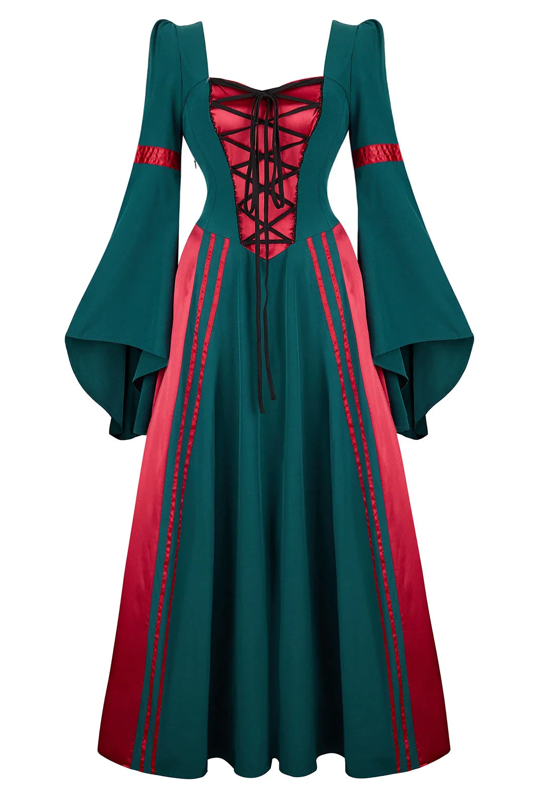 maoxiangshop - Renaissance Costumes for Women Medieval Dress Irish Halloween Costume for Women Pirate Dresses