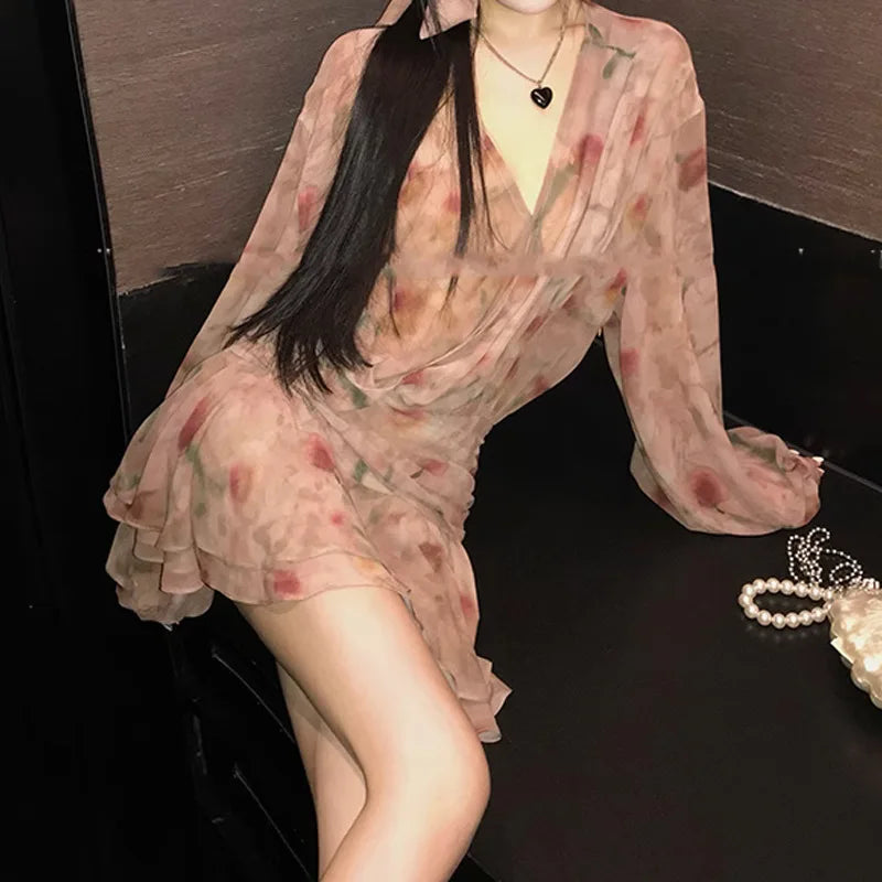 maoxiangshop - Cute Clothes White Dresses for Women C Costume for Woman Vestido Gala Korean Dress Birthday Outfits Women Elegante