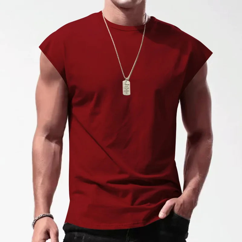 maoxiangshop Summer Men's Mesh Gym Vest Quick Dry Loose Fitness Exercise Wide shoulder Sports Sleeveless Shirt Bodybuilding Tank Top