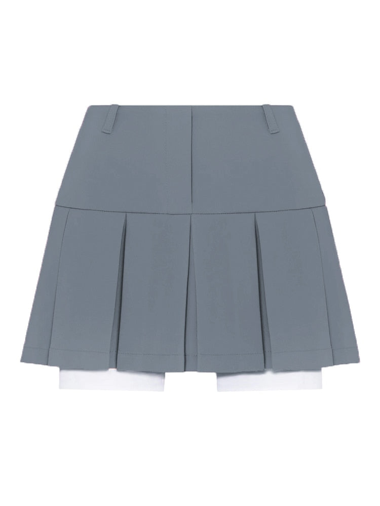 Taruxy Fall Women Blazer Suit Two Piece Sets Turn-down Collar Blazers Tops And Pleated Skirts Femme High Street Y2K Outfits