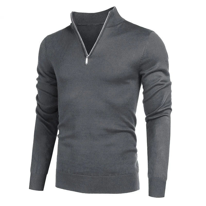 maoxiangshop Men Turtlenecks Knitwear Pullovers Sweater Long Sleeved Solid Color Hooded Male Casual Daily Warm Tops
