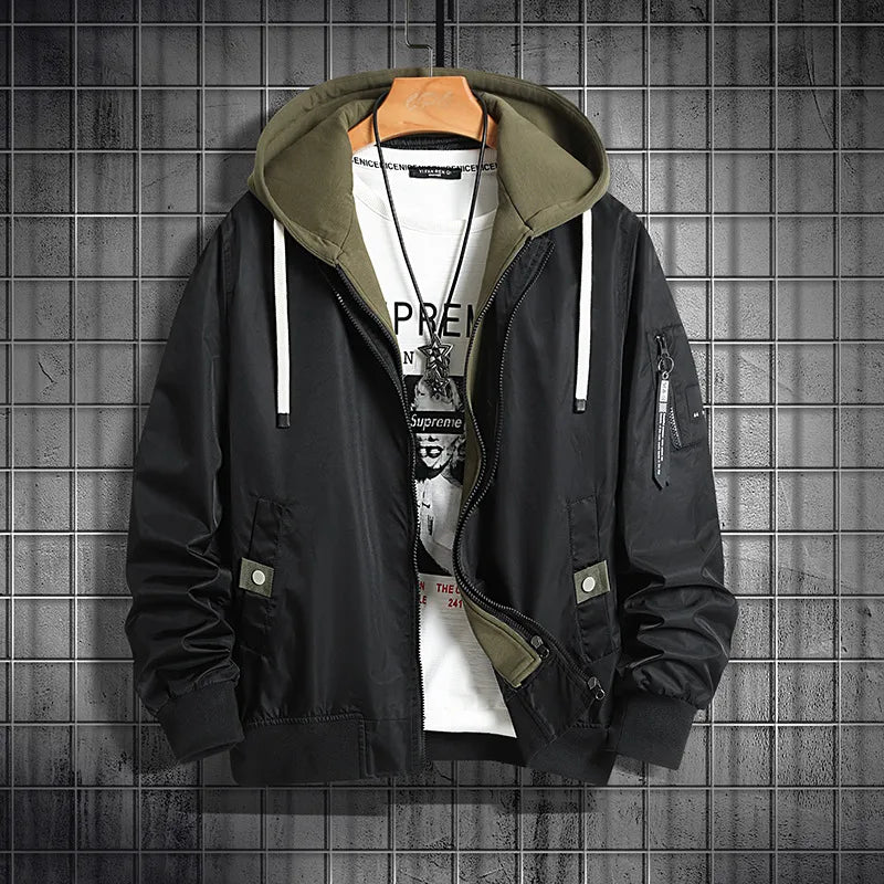maoxiangshop Casual coat men spring autumn new large size cargo jacket