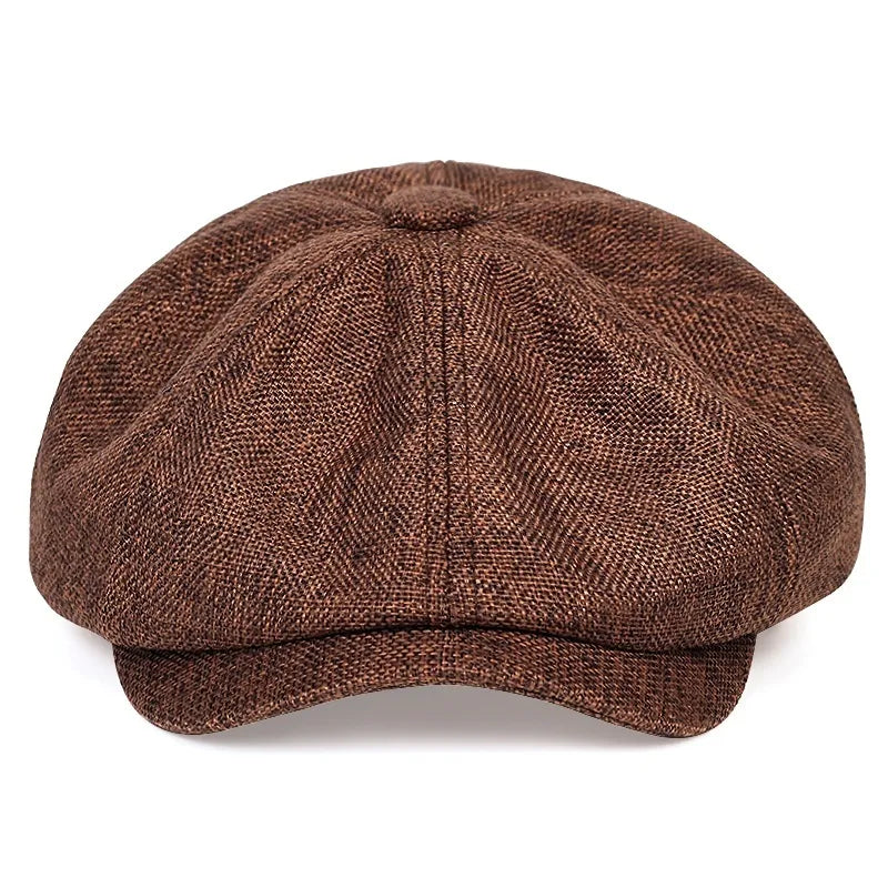 maoxiangshop New Men Casual Newsboy Hat Spring Summer thin retro beret Hat wild casual Hats unisex octagonal Cap Fashion Hip Hop Caps gorras