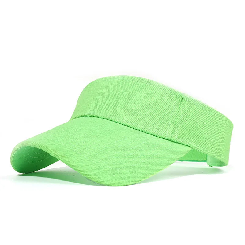 maoxiangshop Summer Sun Hats Men Women Cotton Adjustable Visor UV Protection Top Empty Solid Sport Tennis Golf Running Sunscreen Baseball Cap