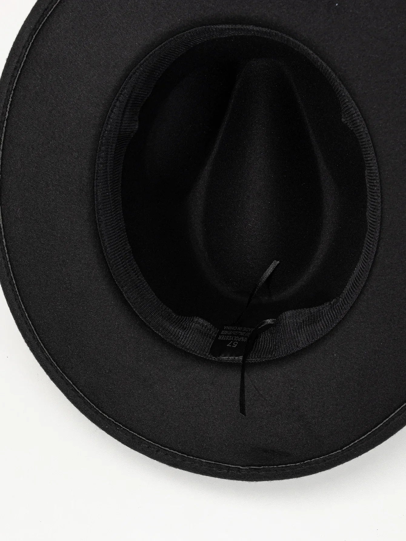 maoxiangshop Autumn and winter men and women's new large brimmed hats, fashionable woolen jazz hats, English style top hats