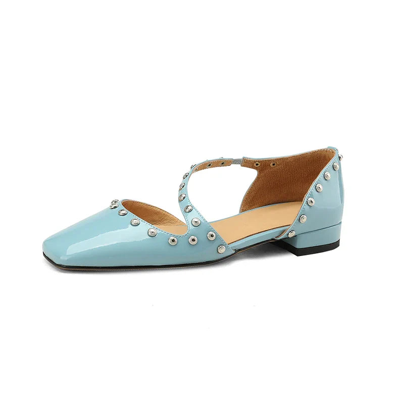 maoxiangshop - New Spring/Autumn Women Pumps square Toe Chunky Heel Mary Janes Solid Women Shoes for Women zapatos de mujer