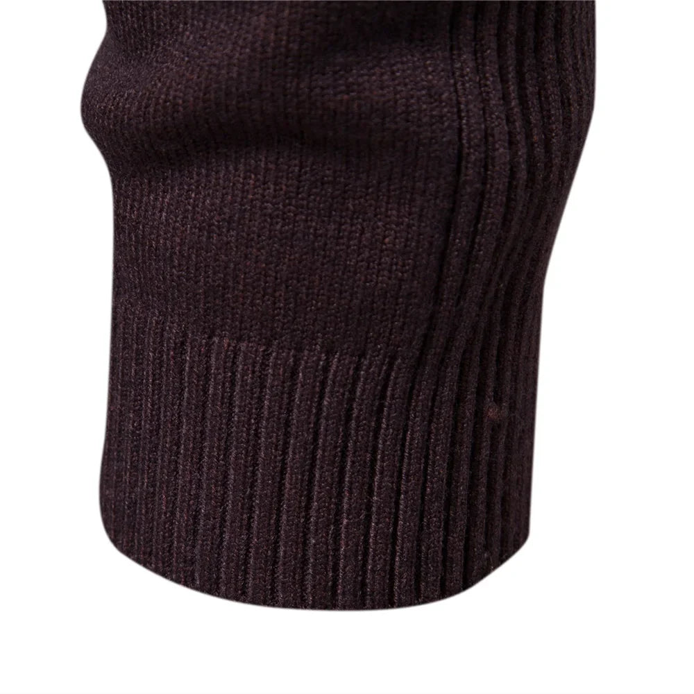 maoxiangshop New Winter Turtleneck Thick Mens Sweaters Casual Turtle Neck Solid Color Quality Warm Slim Turtleneck Sweaters Pullover Men