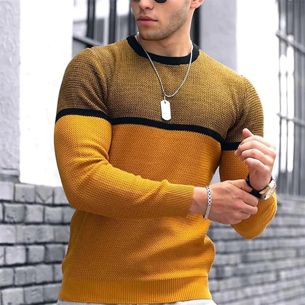 maoxiangshop Autumn and Winter Sports Fitness Slim Breathable Men's Long Sleeve T-shirt Europe and the United States Men Fitness O Collar Shi