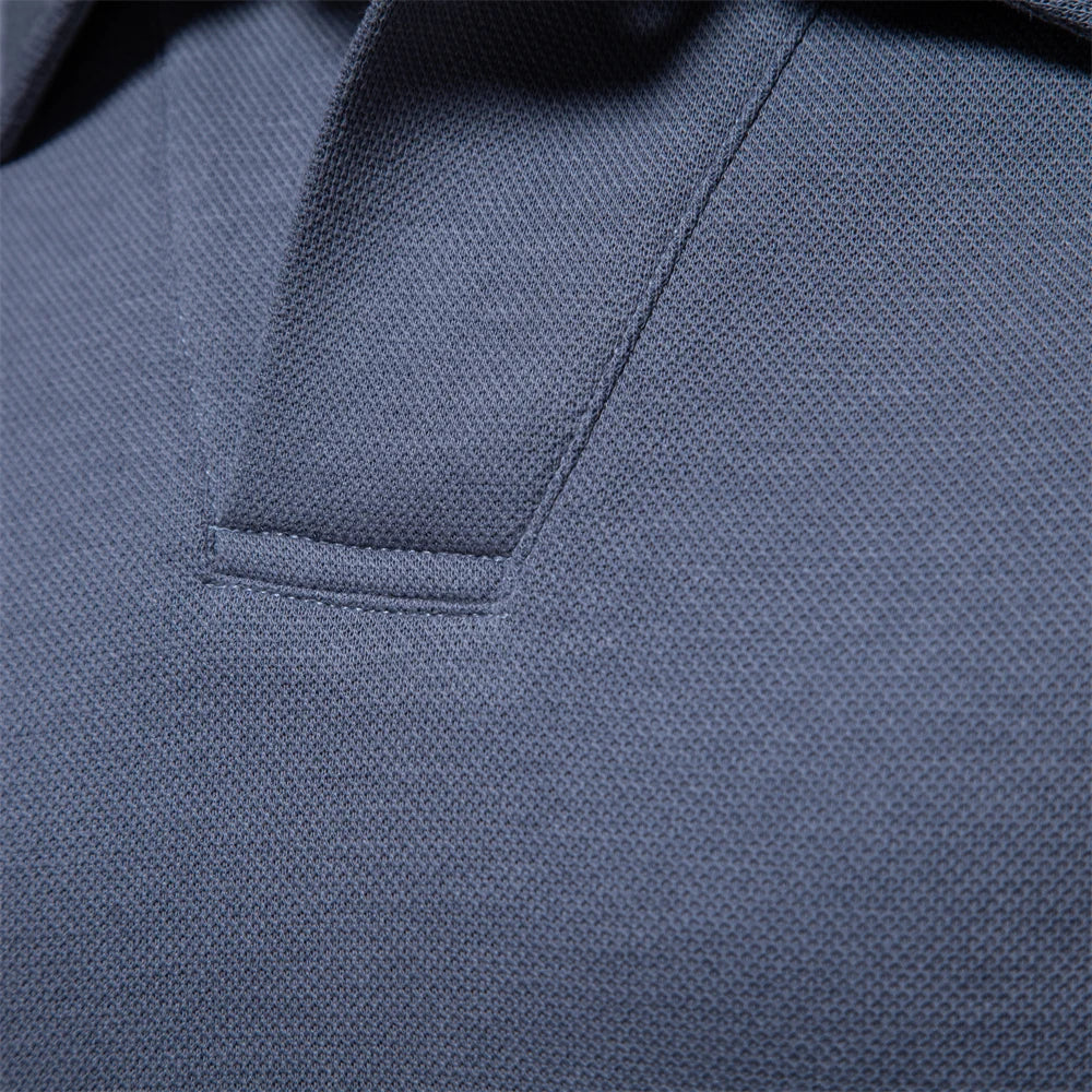 maoxiangshop Embroidery Polo Shirt for Men Fashion Neck Turn Down Collar Mens Casual Social Polo Shirts Luxury Golf Shirt
