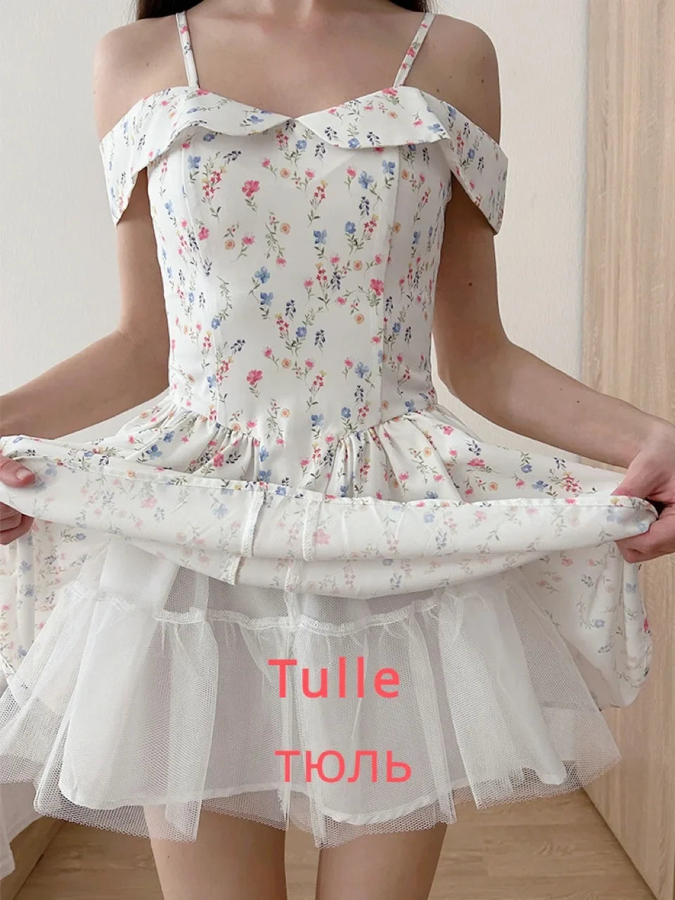 Fashion Summer Dresses Floral Print Party Dresses Off The Shoulder Holiday Dress Elegant A Line Women Clothing