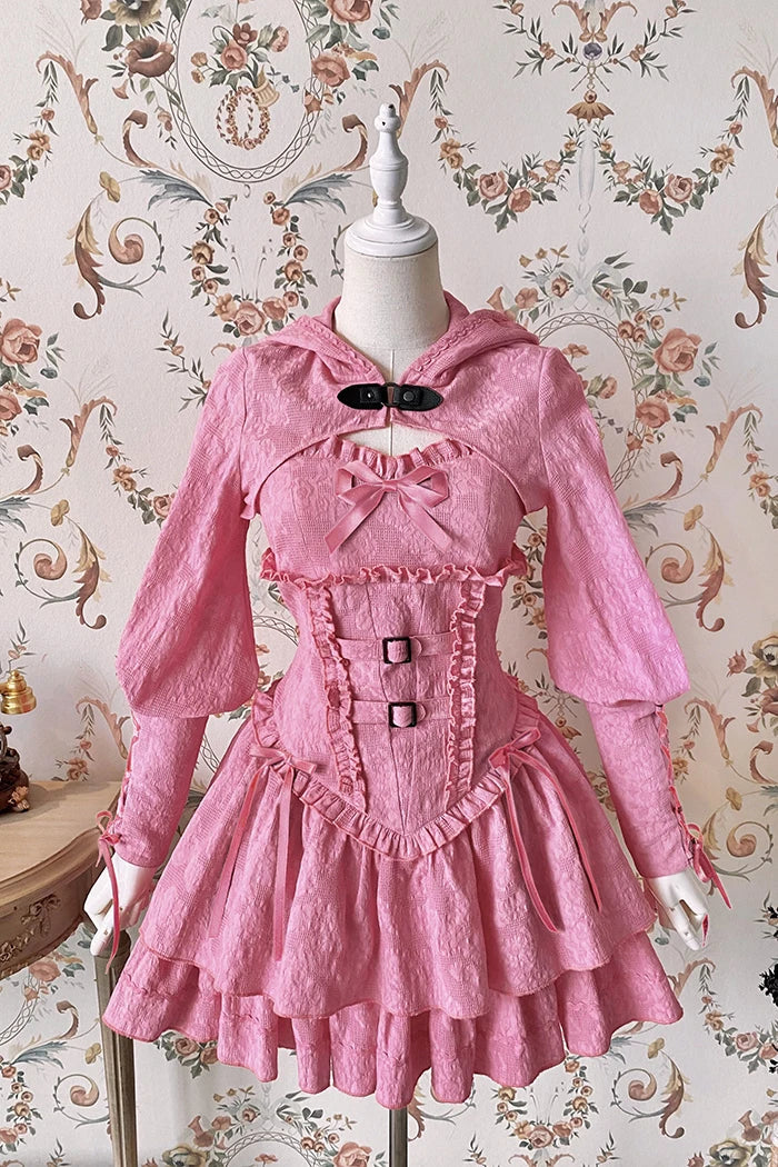 maoxiangshop - Lolita Hunter Dark Gothic Waist Slimming Halter Dress