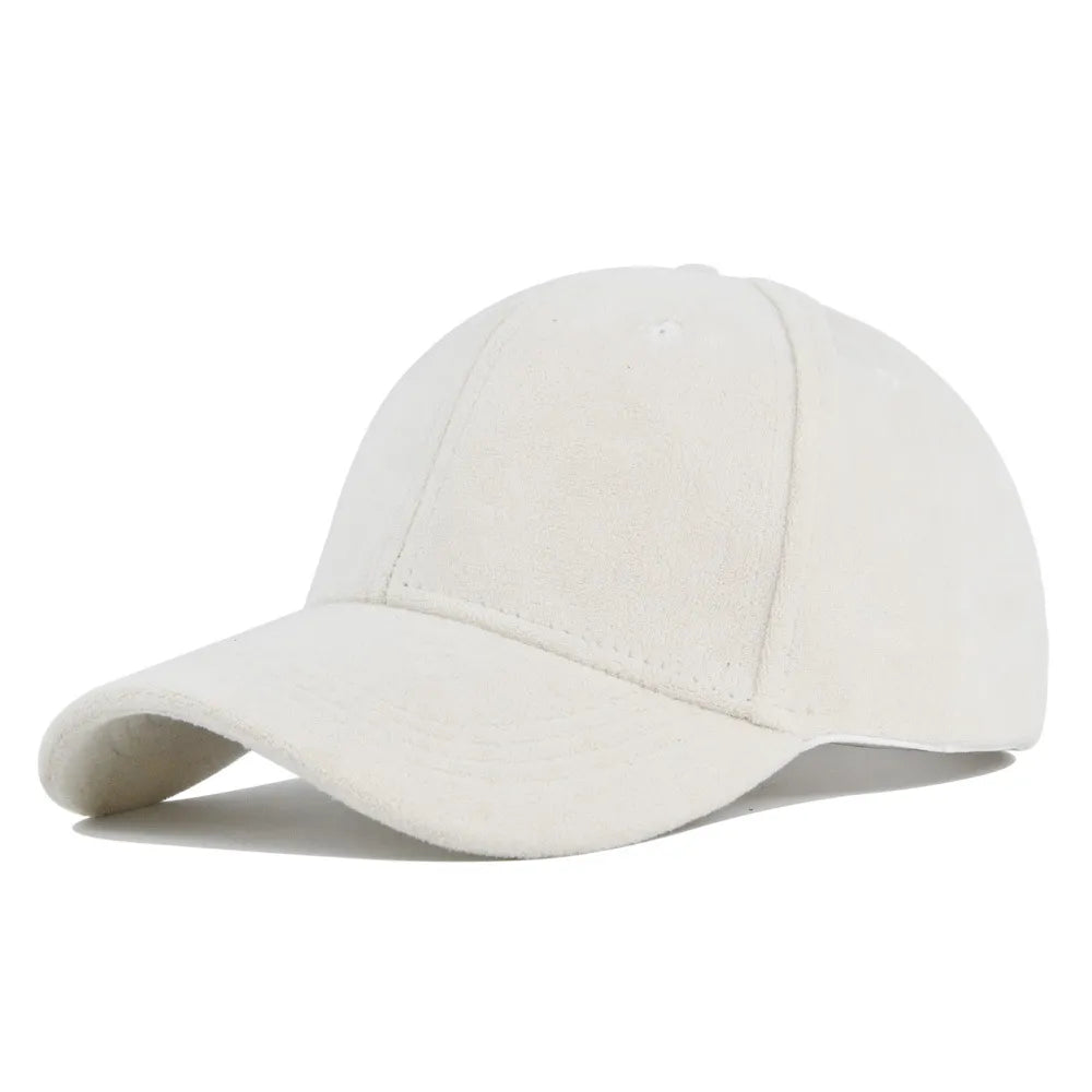 maoxiangshop Fashion Suede Baseball Caps For Men Women Autumn Winter Solid Retro Snapback Hip Hop Hat Unisex Street Adjustable Sun Visor Caps