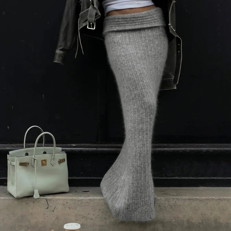 maoxiangshop - Off-shoulder Waisted Lazy Sweater Female Autumn Winter Warm Long Sleeve Knit Pullover Sweater Hot Girl Casual Woolen Top