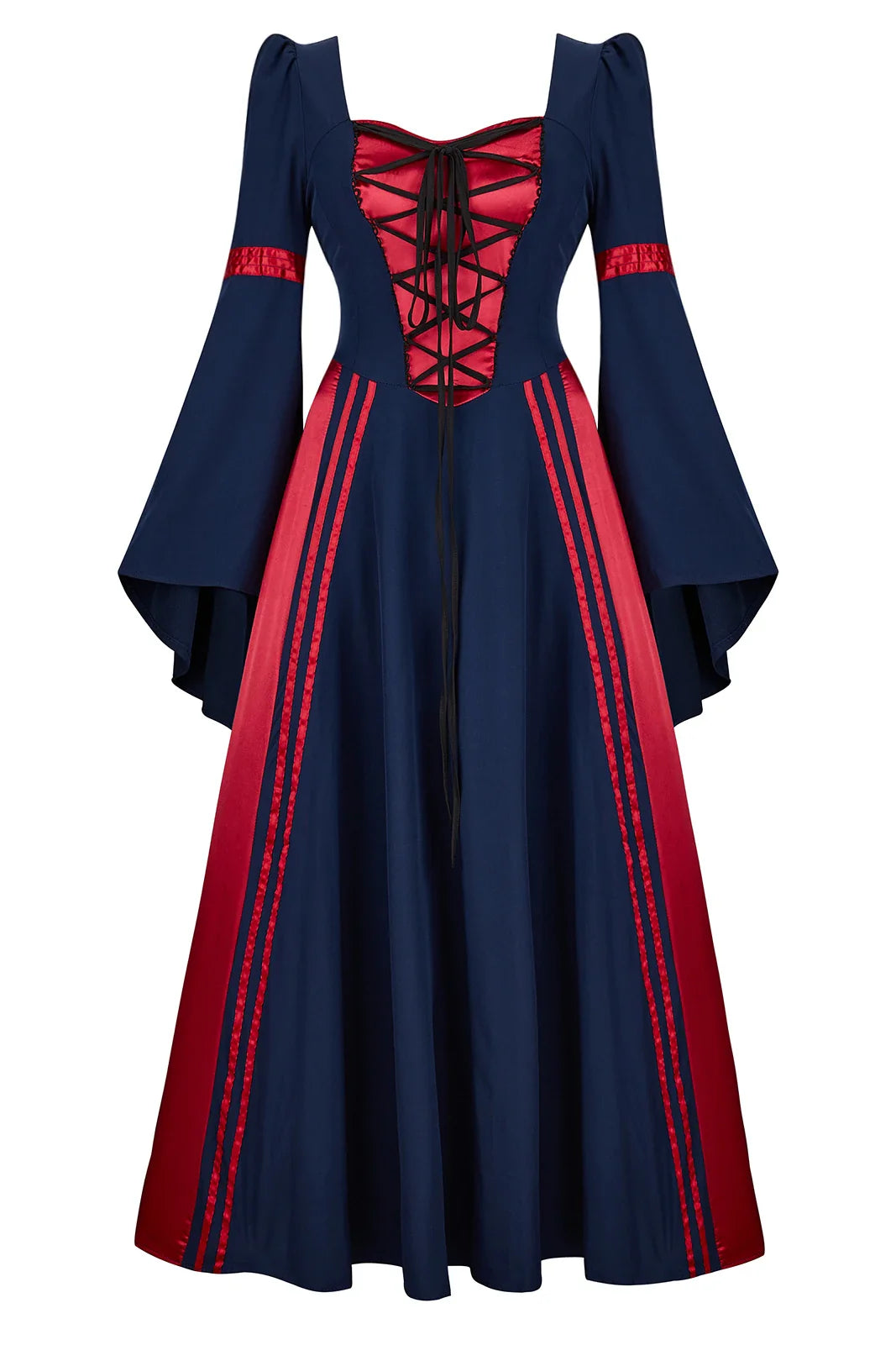 maoxiangshop - Renaissance Costumes for Women Medieval Dress Irish Halloween Costume for Women Pirate Dresses