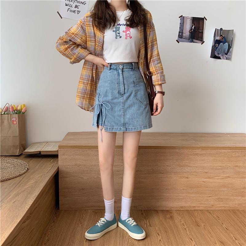 maoxiangshop Women Mini Pant Skirts Clothing Denim Wide Leg Shorty Sexy Woman Clothes for Teen Girls Hot Pants Korean Fashion Beach Jeans
