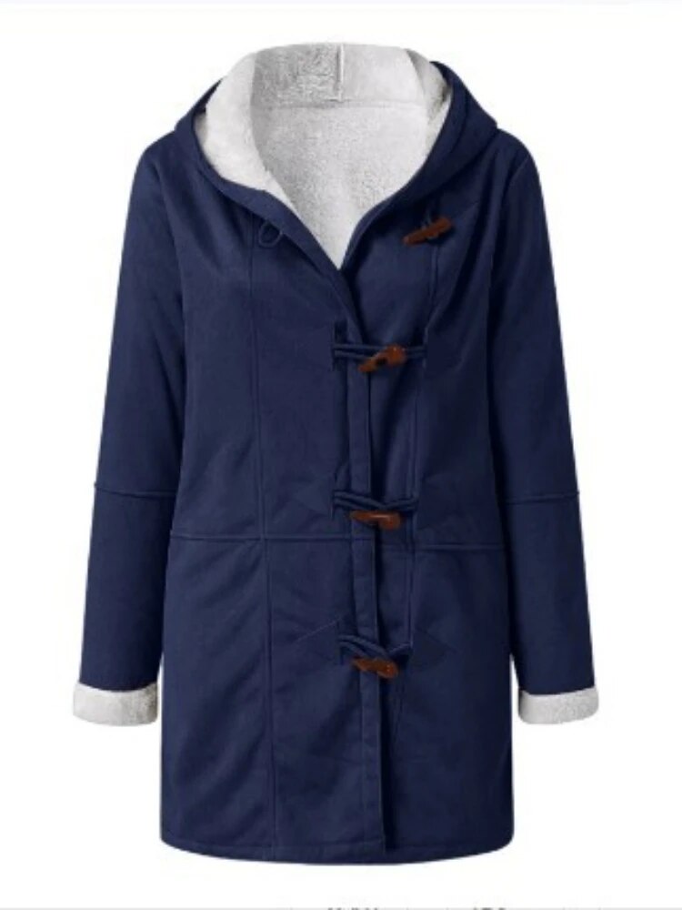 Winter Clothes Women Jackets for Women 2023 Solid Long-sleeved Tops Hooded Cashmere Warm Oversized Coat Women Clothing Outerwear